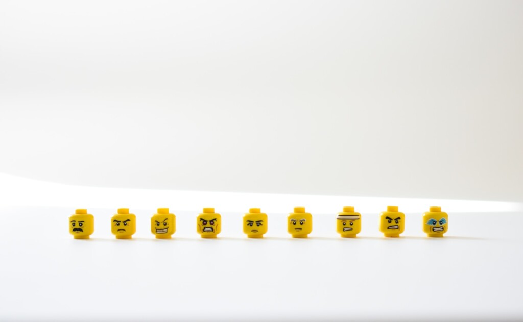 Emotions represented by toys